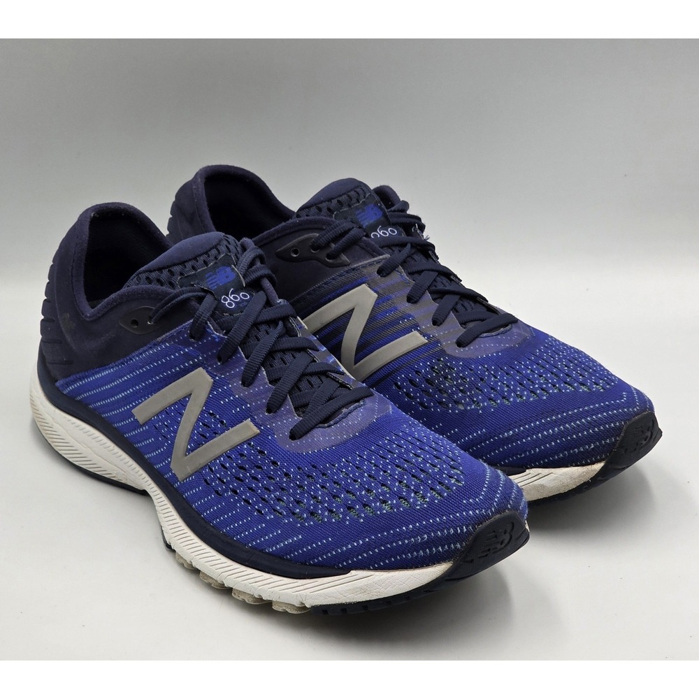 New Balance 860v10 M860B10 Mens 10.5 Stability Running Shoes Blue Grey
